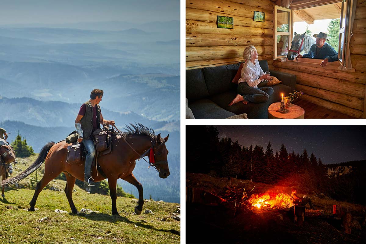 Learning to ride - in the Carpathian mountains